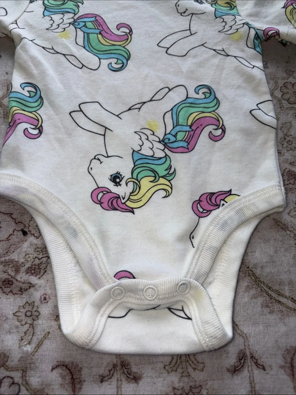 My Little Pony Figurine & 3/6 Months Baby Onesie